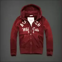 hommes giacca hoodie abercrombie & fitch 2013 classic x-8032 bordeaux